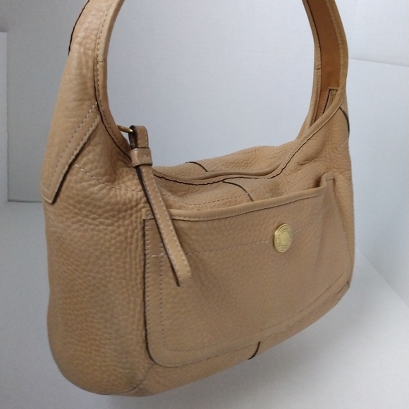 Coach Tan Beige Ergo Pebble Leather Hobo Purse 11612 - Picture 9 of 9